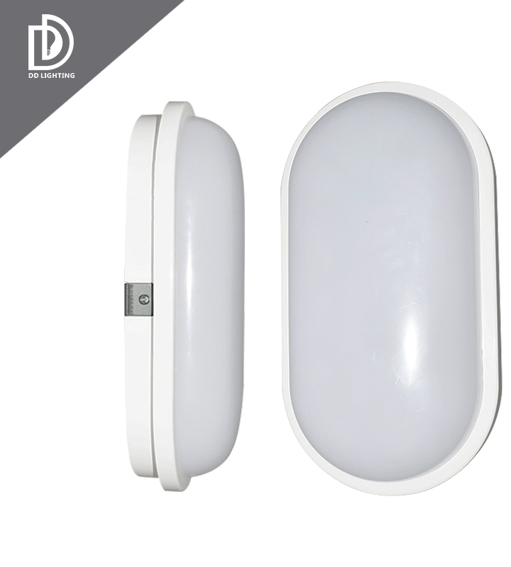 100W Poly Carbonate Bulkhead Light Fitting Exterior Outside IP65 6 No